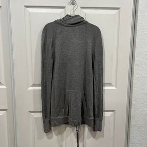 Lululemon Athletica Women's Gray Cashmere‎ Blend Cowl Neck Hoodie Sweatshirt